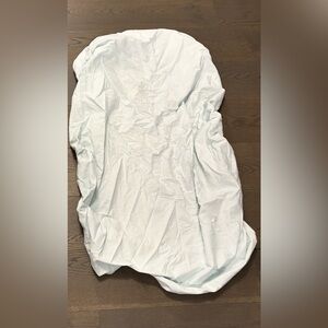 Kushies aqua baby crib bed sheets excellent condition.